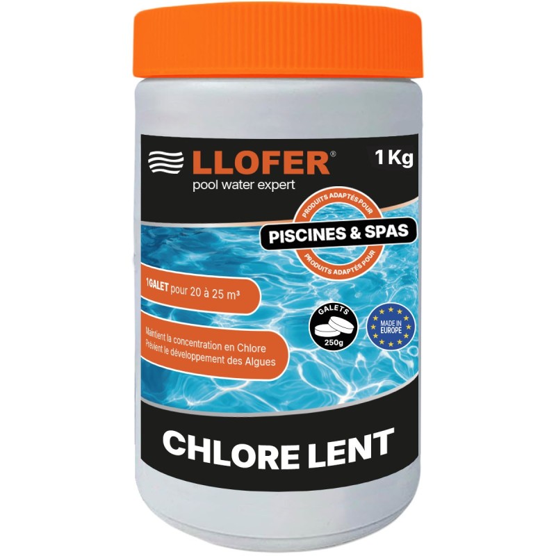 Chlore lent en galets 250 g – 1 kg