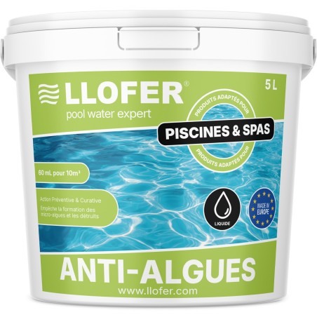 Anti-algues liquide – Action préventive & curative – 5 L