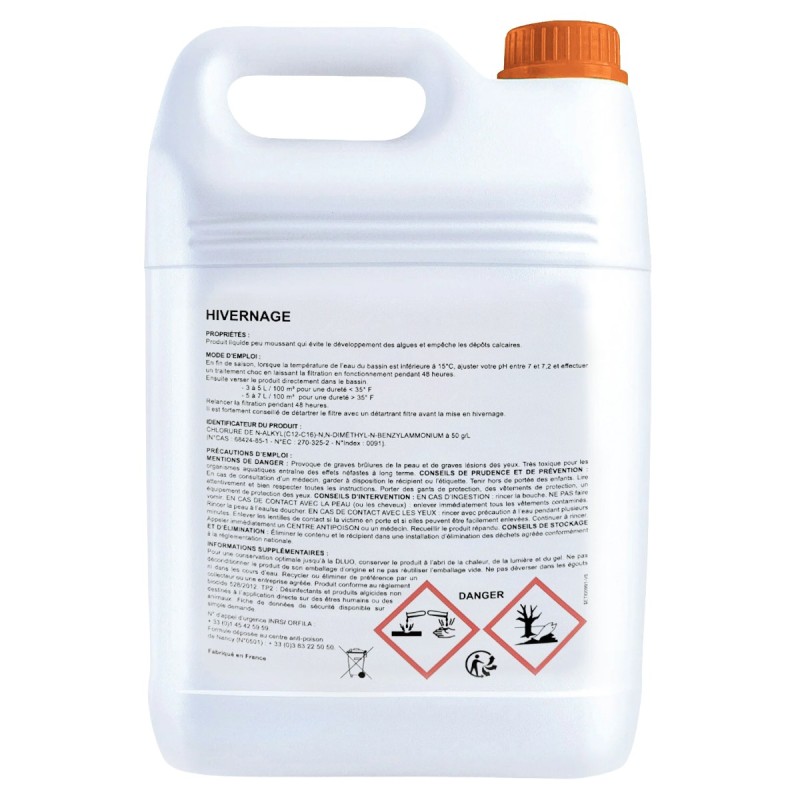 Produit d’hivernage piscine SUPER 5L – Anti-algues & anticalcaire