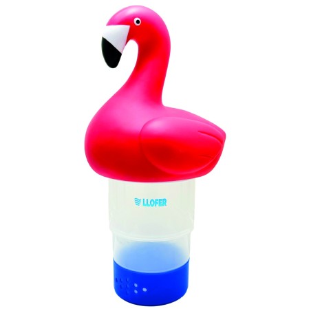 Doseur flottant piscine flamant rose