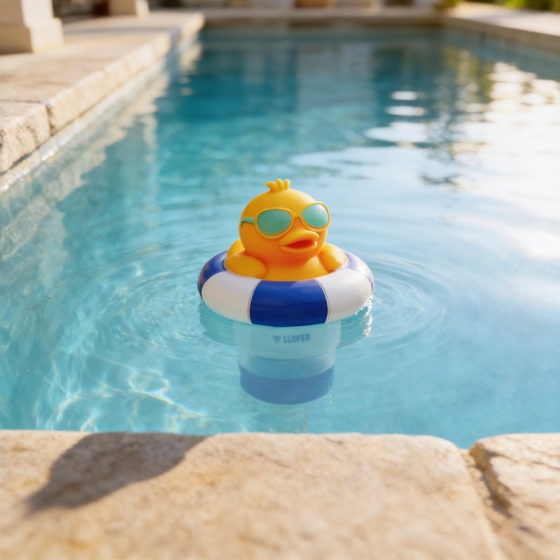 Doseur flottant piscine canard – chlore brome | LLOFER