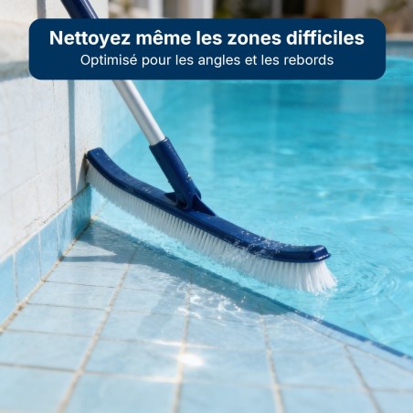 Brosse piscine 46 cm sans manche – nettoyage LLOFER