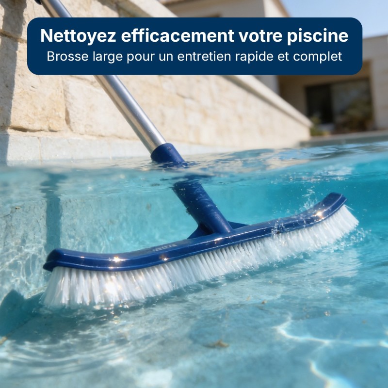 Brosse piscine 46 cm sans manche – nettoyage LLOFER