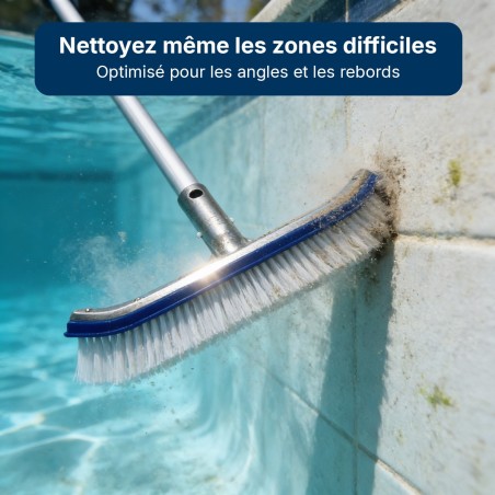Brosse piscine métallique 42 cm sans manche – LLOFER
