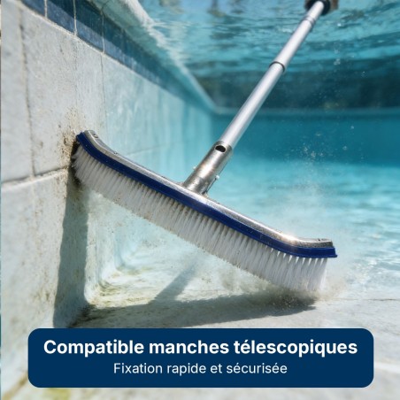 Brosse piscine métallique 42 cm sans manche – LLOFER