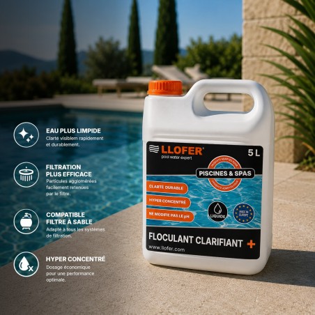 Floculant Clarifiant Piscine 5 L – Eau Claire et Limpide