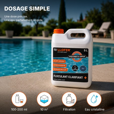 Floculant Clarifiant Piscine 5 L – Eau Claire et Limpide