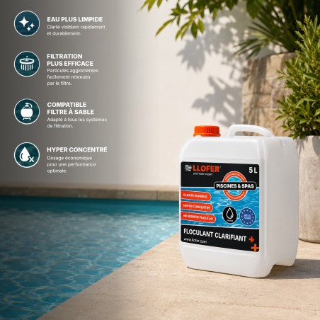 Floculant Clarifiant Piscine 5 L – Eau Claire et Limpide