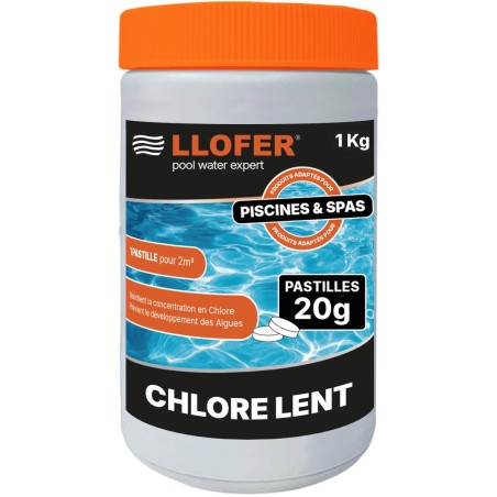 Chlore lent en pastilles 20 g – 1 kg