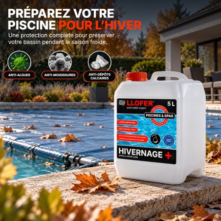 Produit d’hivernage piscine SUPER 5L – Anti-algues & anticalcaire