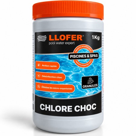 LLOFER - Chlore Choc en Granules – 1 Kg
