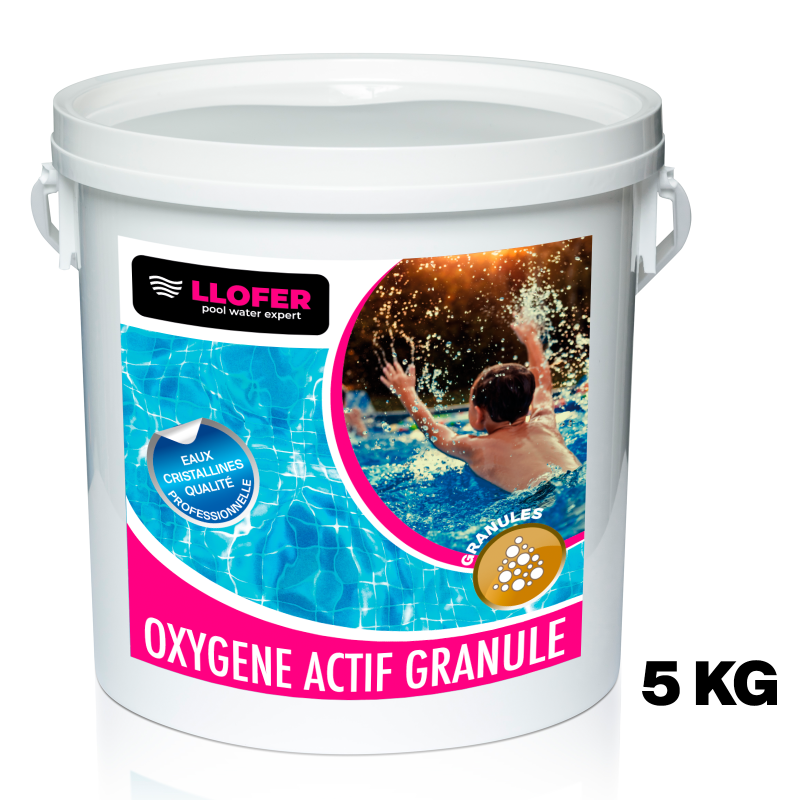 Oxygène actif piscine – Poudre désinfectante 5 kg
