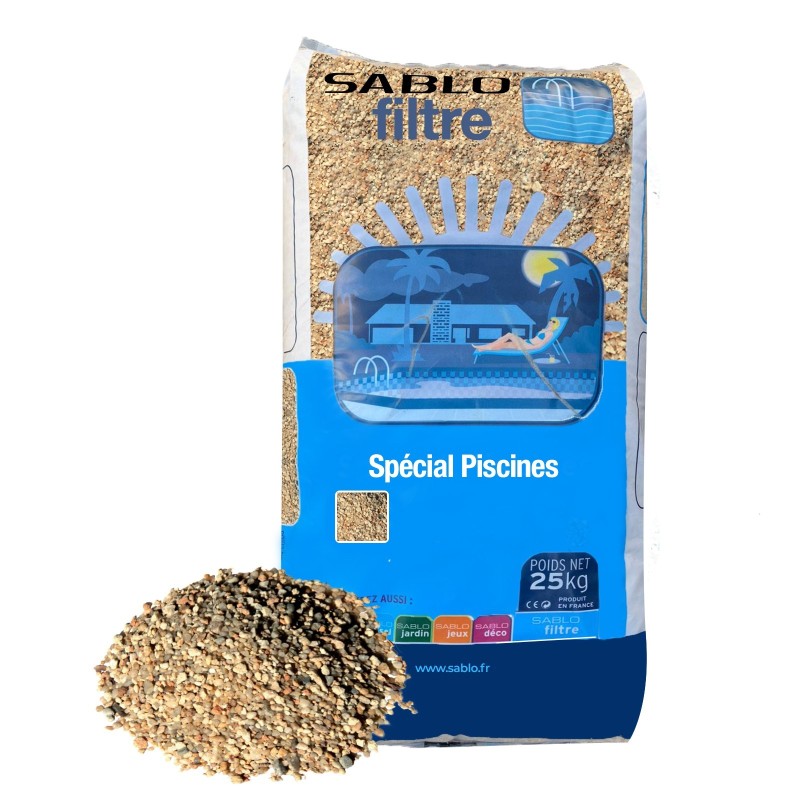 Gravier de filtration piscine – 25 kg