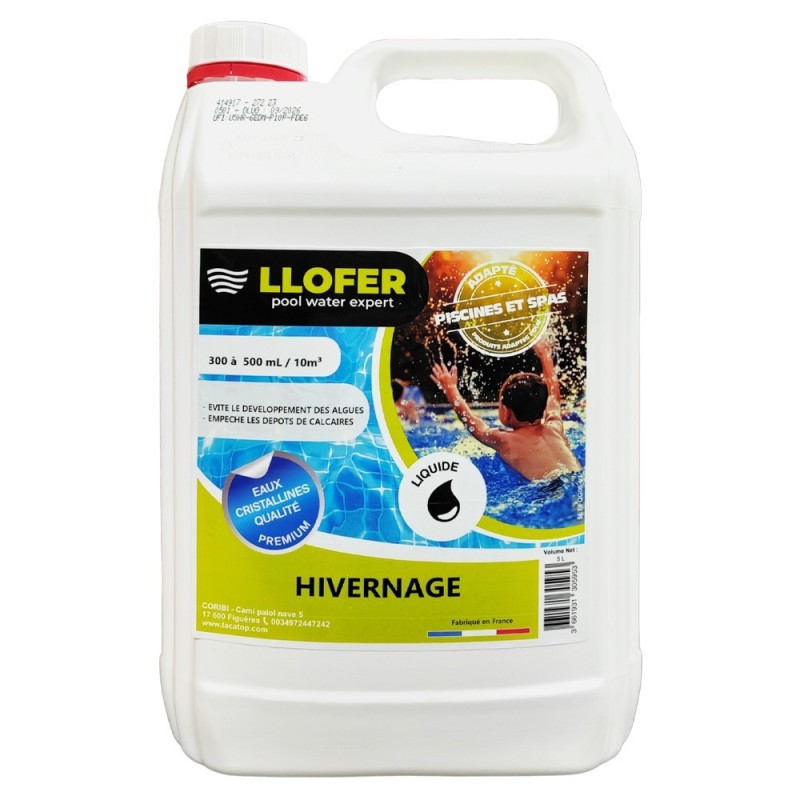 Produit d’hivernage piscine SUPER 5L – Anti-algues & anticalcaire