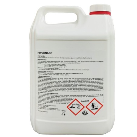 Produit d’hivernage piscine SUPER 5L – Anti-algues & anticalcaire