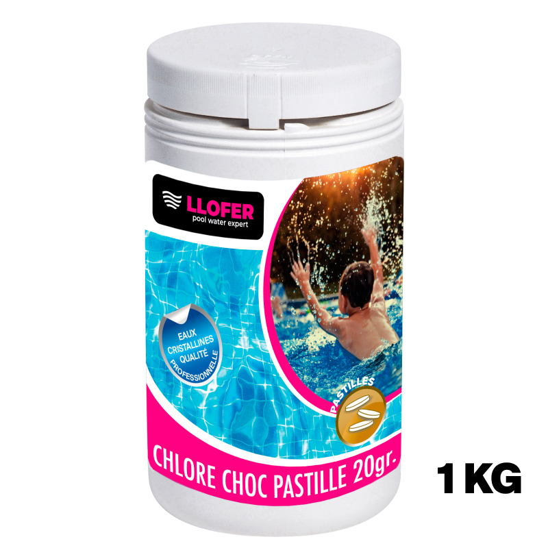 Chlore choc – Pastille 20g – 1 kg | LLOFER